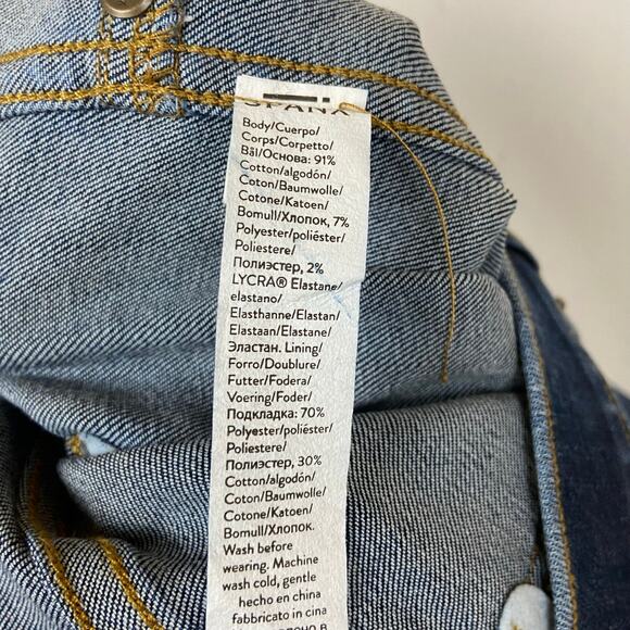 Spanx Jeans Women's Blue Ankle Skinny Denim High Rise 20342R Size Medium - Picture 6 of 11